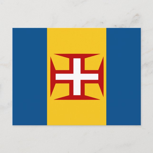 Madeira Flag Postcard (Front)