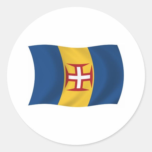 Madeira Flag Sticker (Front)