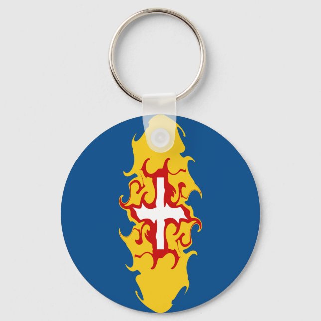 Madeira Gnarly Flag Key Ring (Front)