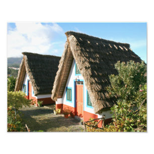 Madeira Island photo with Santana's Typical Houses Print