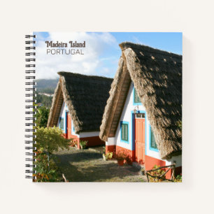 Madeira Island photo with Typical Houses, Portugal Notebook