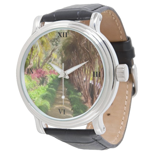 Madeira Island Sidewalk, a Garden Walk. Watch (Angled)