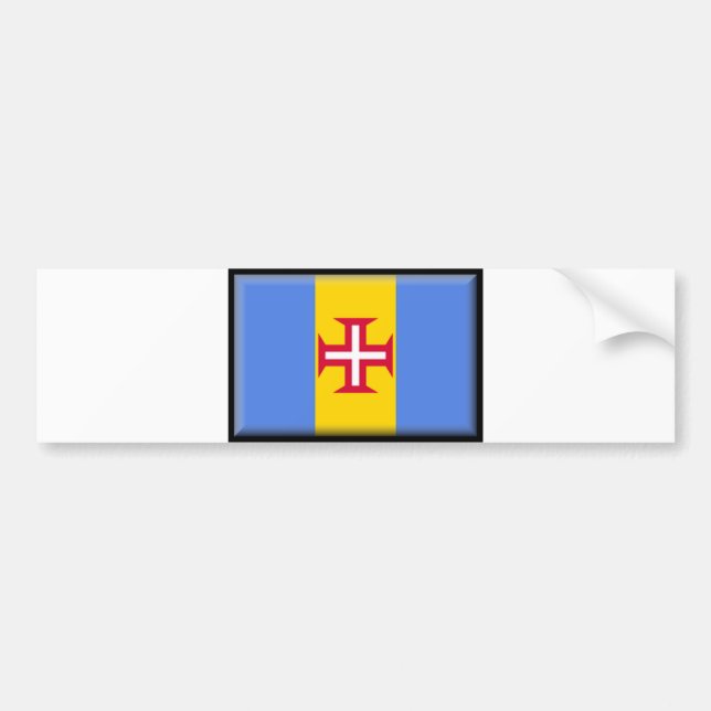 Madeira Islands Flag Bumper Sticker (Front)