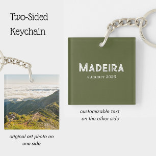 Madeira Pico Ruivo Photo Personalized Travel Key Ring
