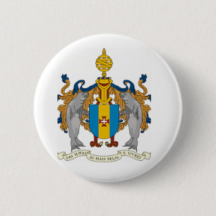 Madeira (Portugal) Coat of Arms 6 Cm Round Badge