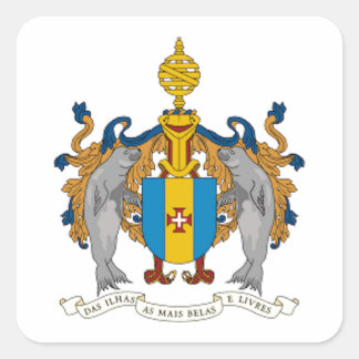 Madeira (Portugal) Coat of Arms Square Sticker