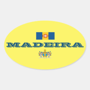 Madeira (Portugal) European Oval Style Sticker