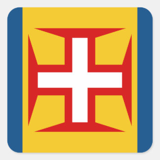 Madeira (Portugal) Flag Square Sticker