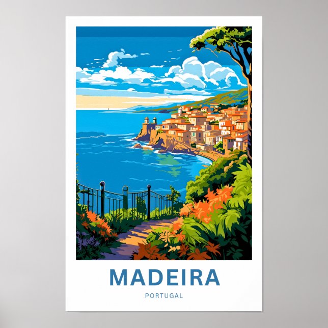 Madeira Portugal Travel Print (Front)