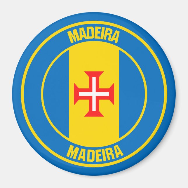 Madeira Round Emblem Magnet (Front)