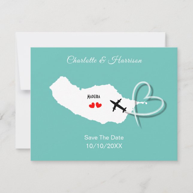 Madeira Wedding Destination Save The Date (Front)