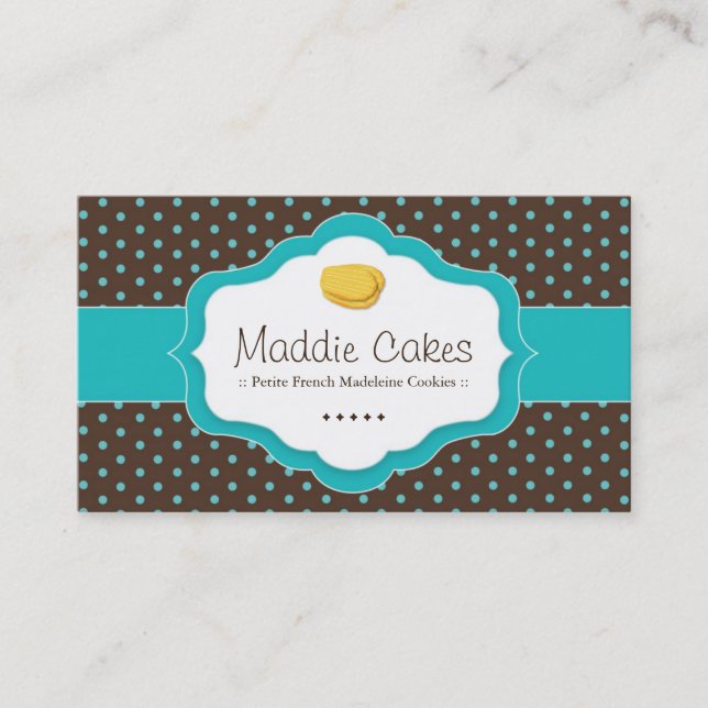 Madeleine Cookies Business Cards (Front)