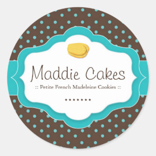 Madeleine Cookies Polk a Dot Stickers