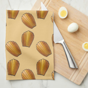 Madeleine French Food Pastry Chef Pâtisserie Cakes Tea Towel
