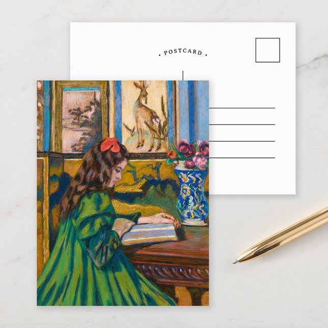 Madeleine Reading | Armand Guillaumin Postcard (Creator Uploaded)