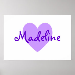 Madeline in Purple Poster