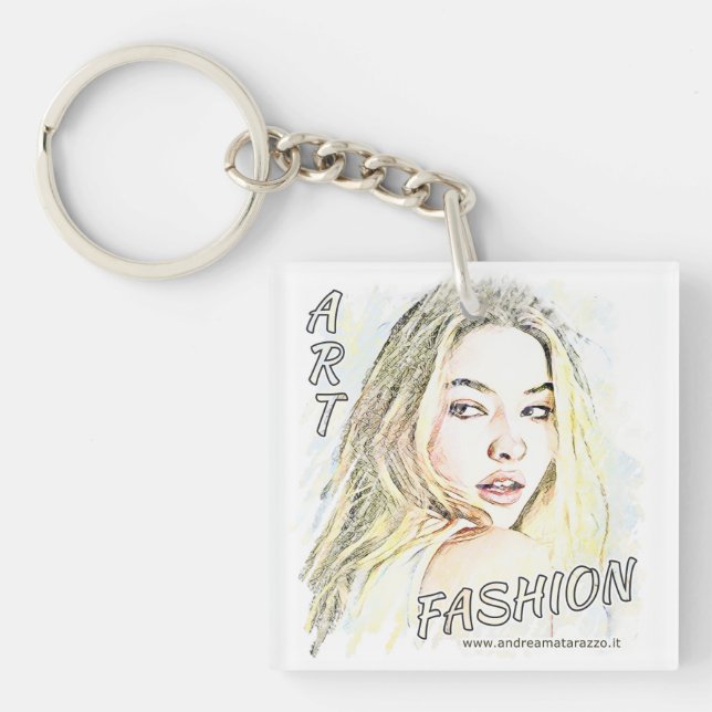 Madelyn Fashion Art  Key Ring (Front)