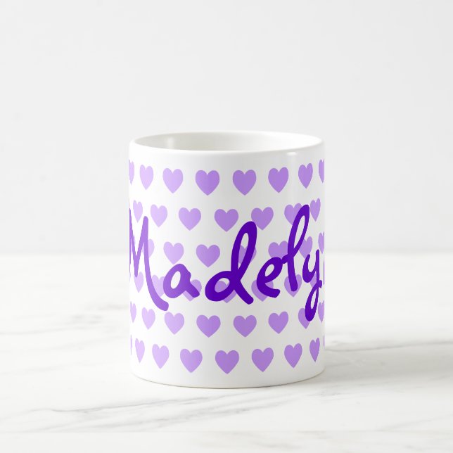 Madelyn in Purple Coffee Mug (Center)