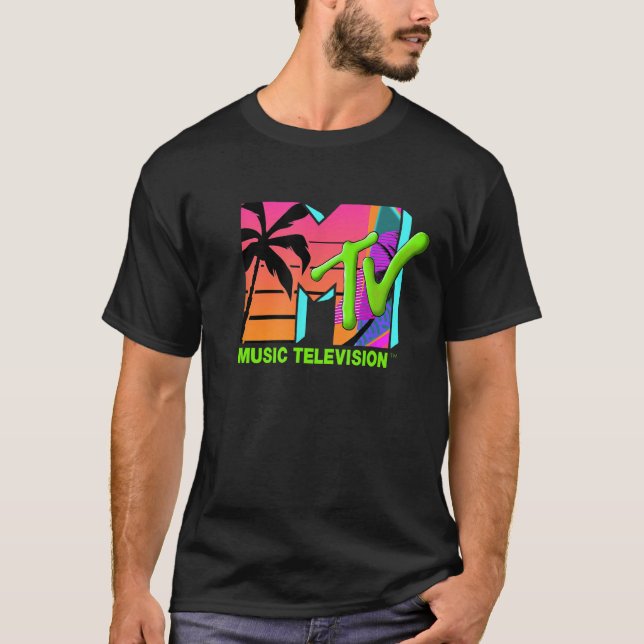 Mademark x MTV - The official MTV Logo with retro  T-Shirt (Front)