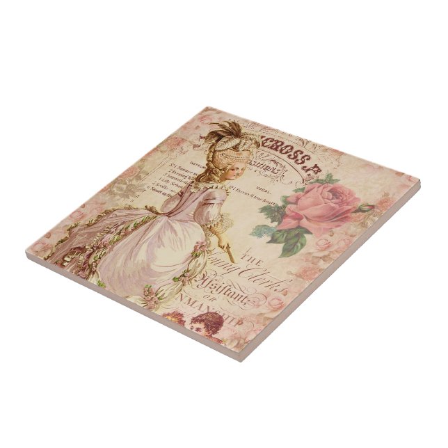 Mademoiselle Couture Ceramic Tile (Side)