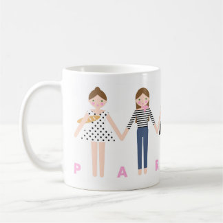 Mademoiselle in Paris Mug