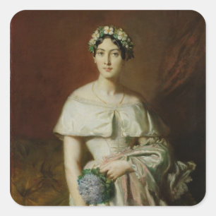 Mademoiselle Marie-Therese de Cabarrus, 1848 Square Sticker