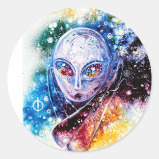mademoiselle Pogany Classic Round Sticker