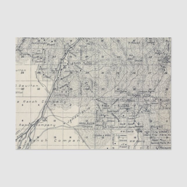 Madera County, California 10 Tissue Paper (Front)