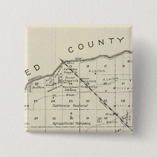 Madera County, California 2 15 Cm Square Badge