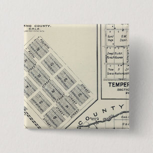 Madera County, California 3 15 Cm Square Badge