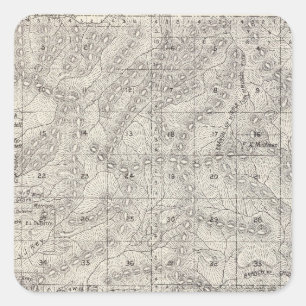 Madera County, California 7 Square Sticker