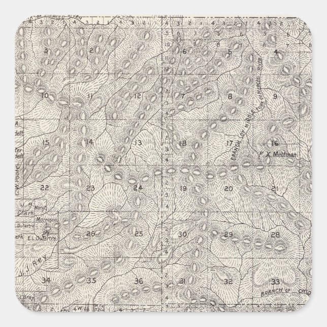 Madera County, California 7 Square Sticker (Front)