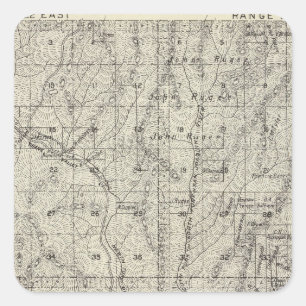 Madera County, California 8 Square Sticker