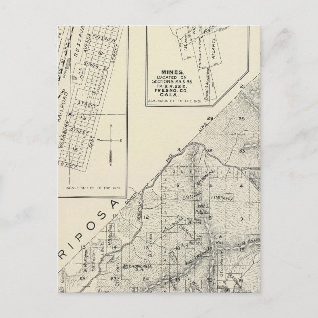 Madera County, California Postcard (Front)