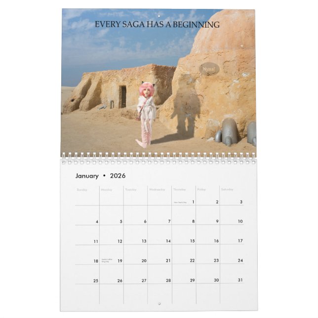 MADh Vinyl 12 month calendar (Jan 2026)