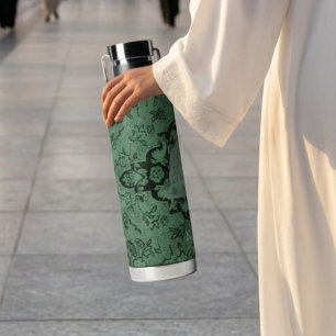 Madinah Rawdah Carpet & Green Dome Masjid Water Bottle