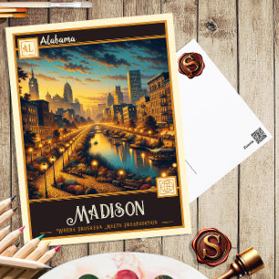 Madison, Alabama Vintage Postcard