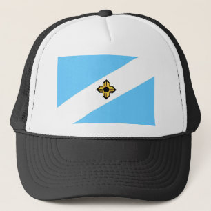 Madison city flag Wisconsin state America country Trucker Hat