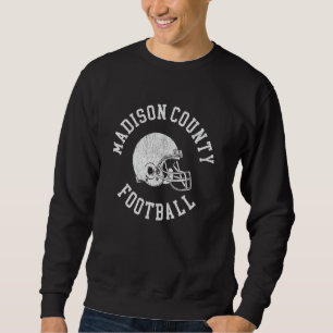 Madison County Football Throwback Football Helmet Sweatshirt