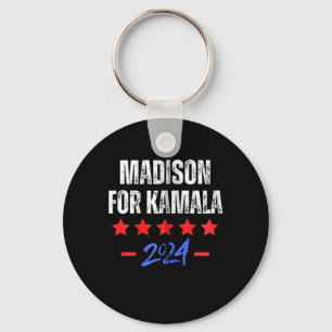 Madison For Kamala 2024 Dnc Kamala Harris Supporte Key Ring