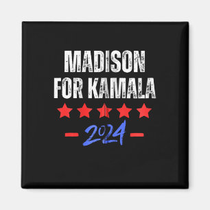 Madison For Kamala 2024 Dnc Kamala Harris Supporte Magnet