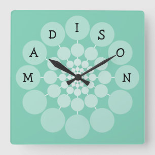 MADISON Modern Fun Name Clock