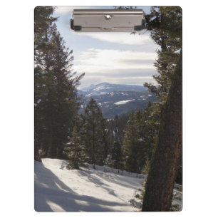 Madison Mountains in Winter in Montana Clipboard