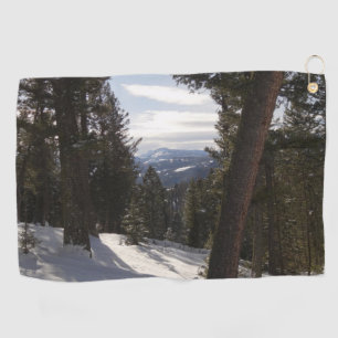 Madison Mountains in Winter in Montana Golf Towel