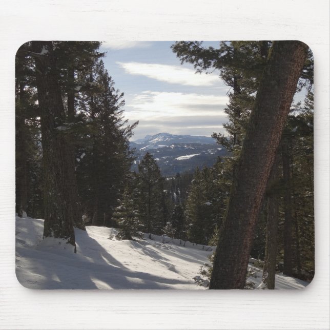 Madison Mountains in Winter in Montana Mouse Pad (Front)