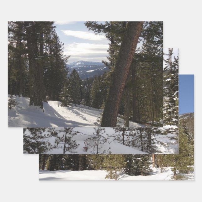 Madison Mountains in Winter in Montana Wrapping Paper Sheet (Set)