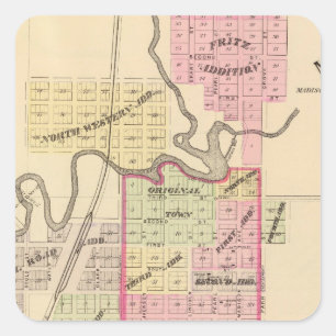 Madison, Nebraska Square Sticker