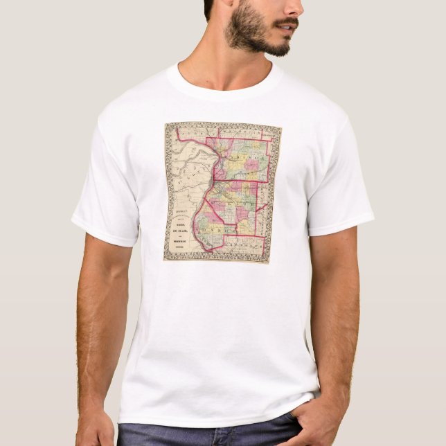Madison, St Clair, Monroe counties T-Shirt (Front)