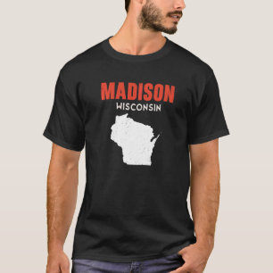 Madison USA State America Travel Montanan Helena T-Shirt