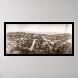Madison WI Aerial Photo 1908 Poster